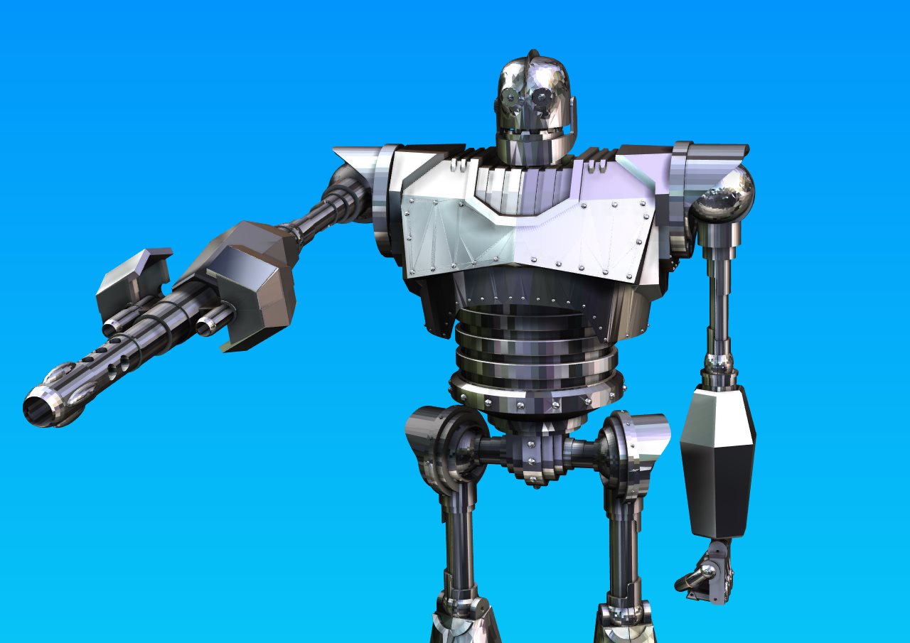 IRON GIANT ATTACK MODE GIGANTE DE HIERRO by 3dxav Download free