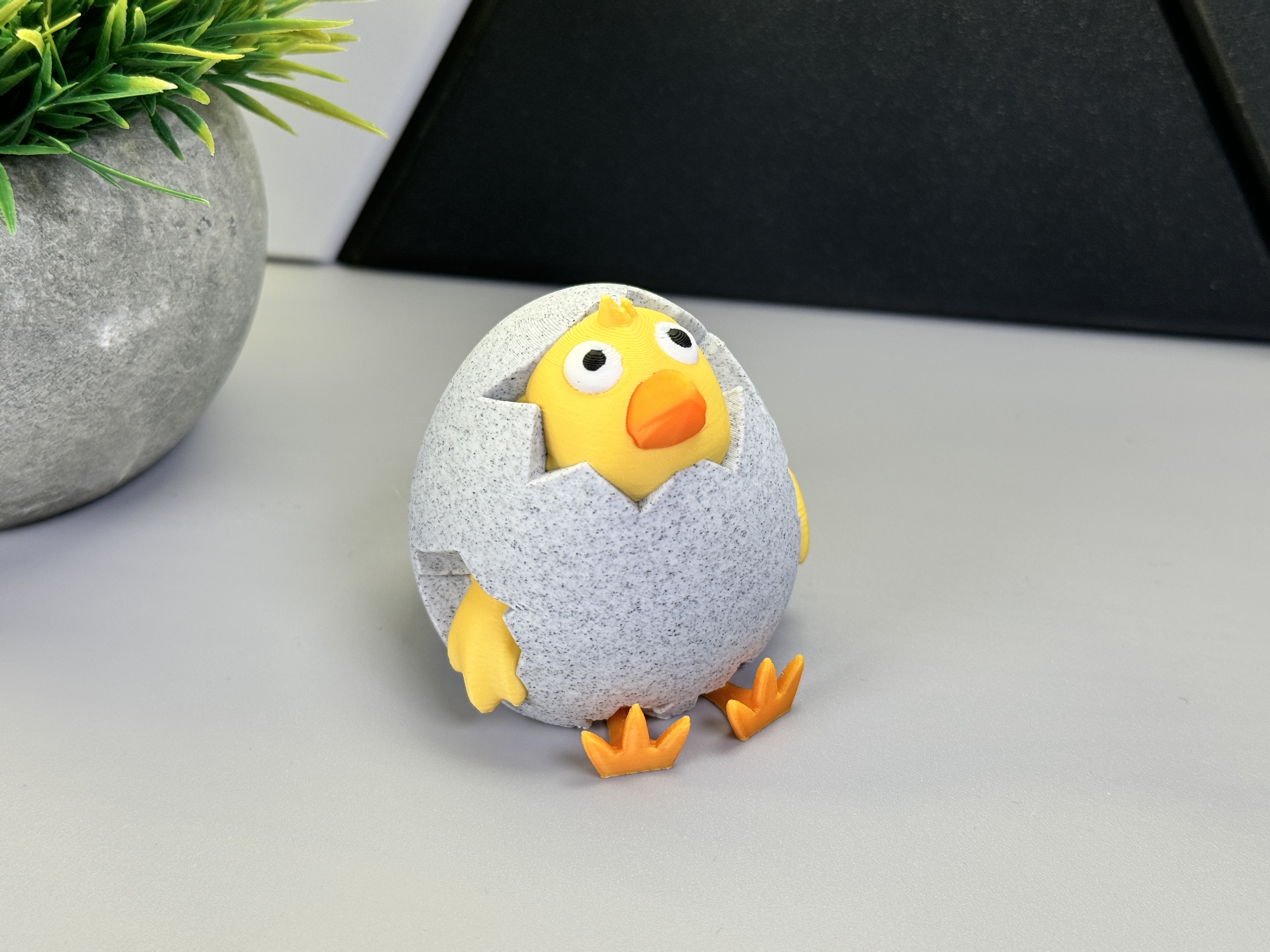 Little Chick Looking Out Of Egg