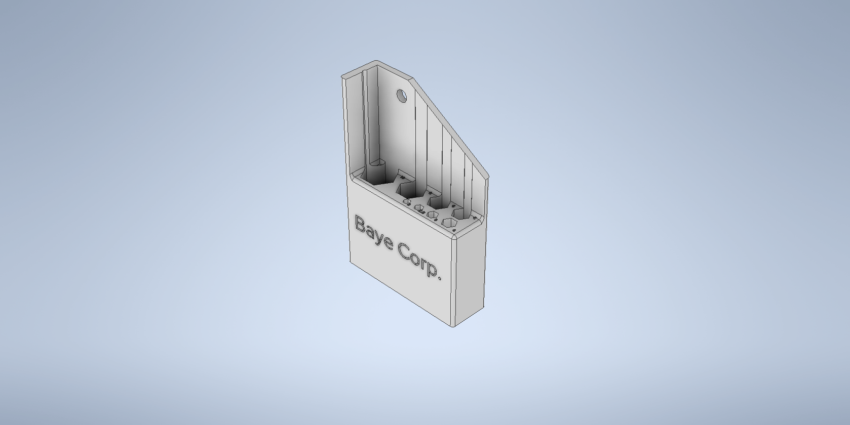 hexagonal key holder