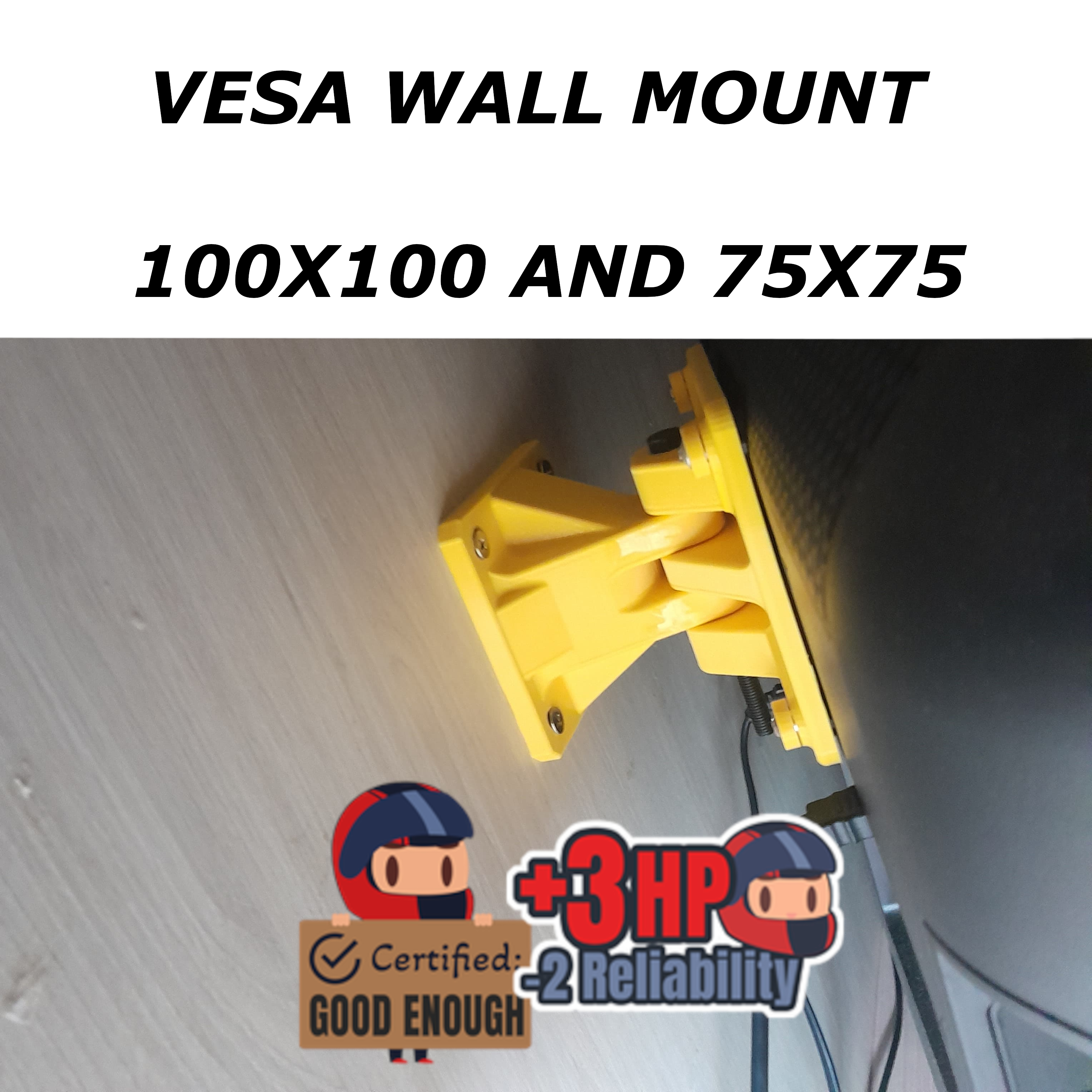 VESA Wall Mount 100x100 and 75x75