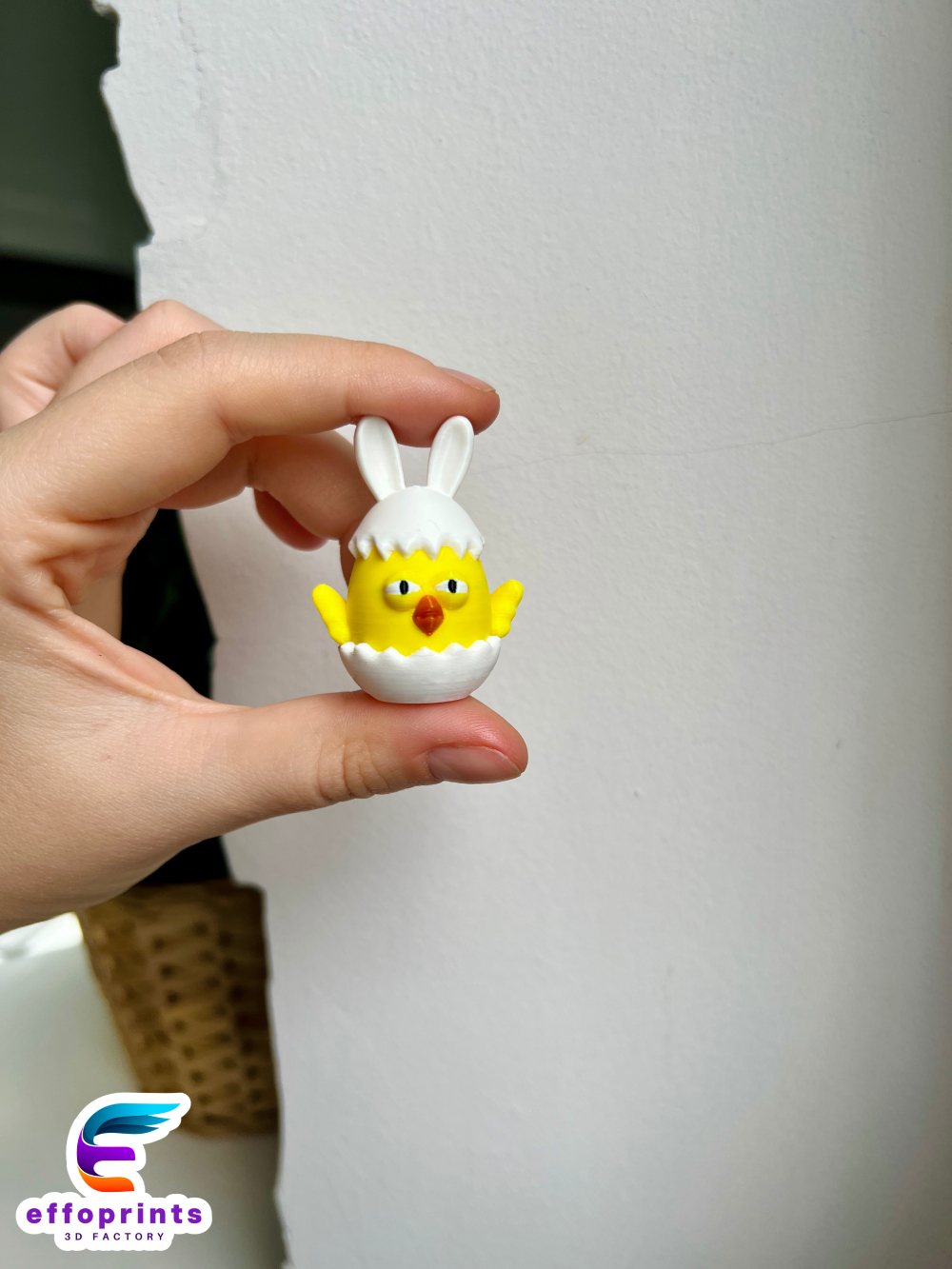 Miniatura 7 do modelo 3D Easter Chick Egg No Support