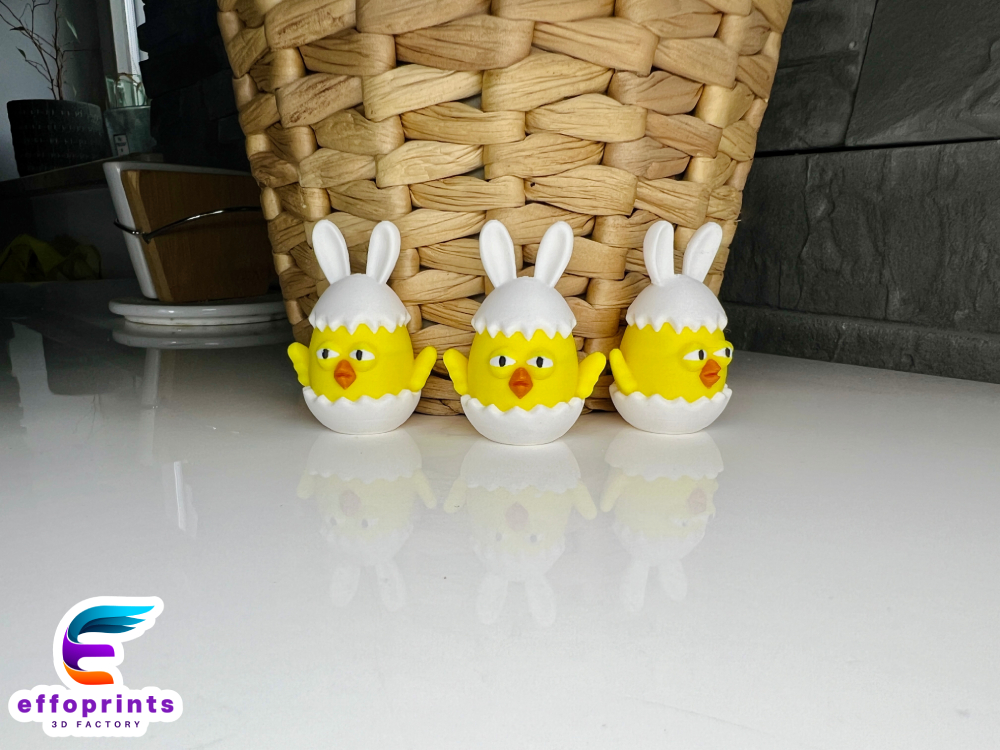 Miniatura 5 do modelo 3D Easter Chick Egg No Support
