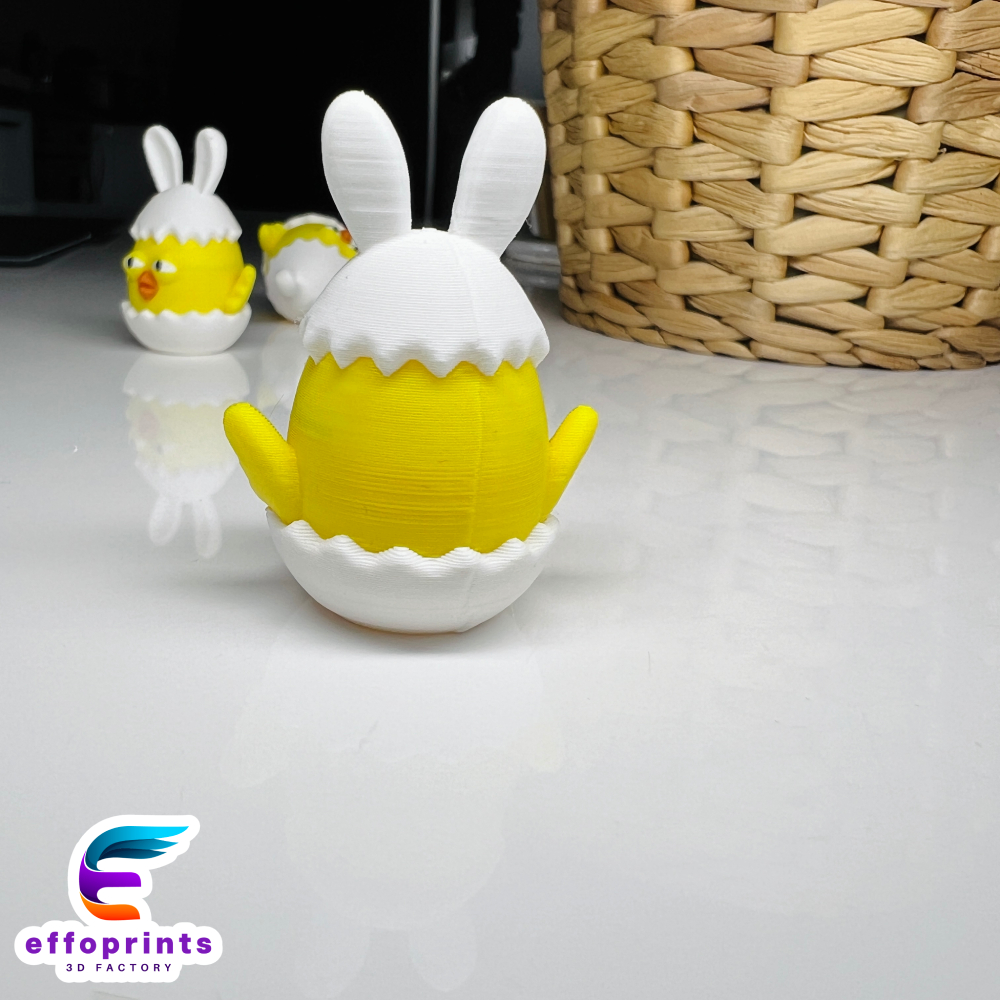 Miniatura 4 do modelo 3D Easter Chick Egg No Support