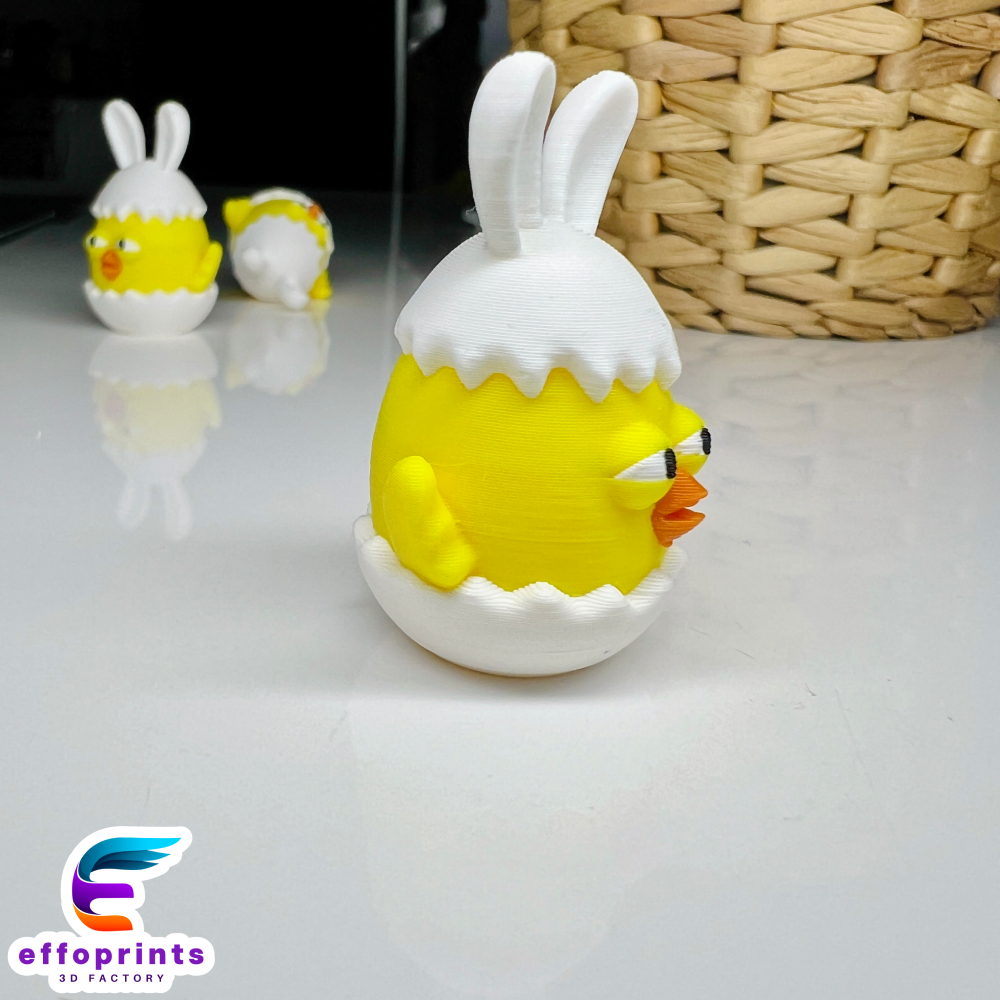 Miniatura 3 do modelo 3D Easter Chick Egg No Support