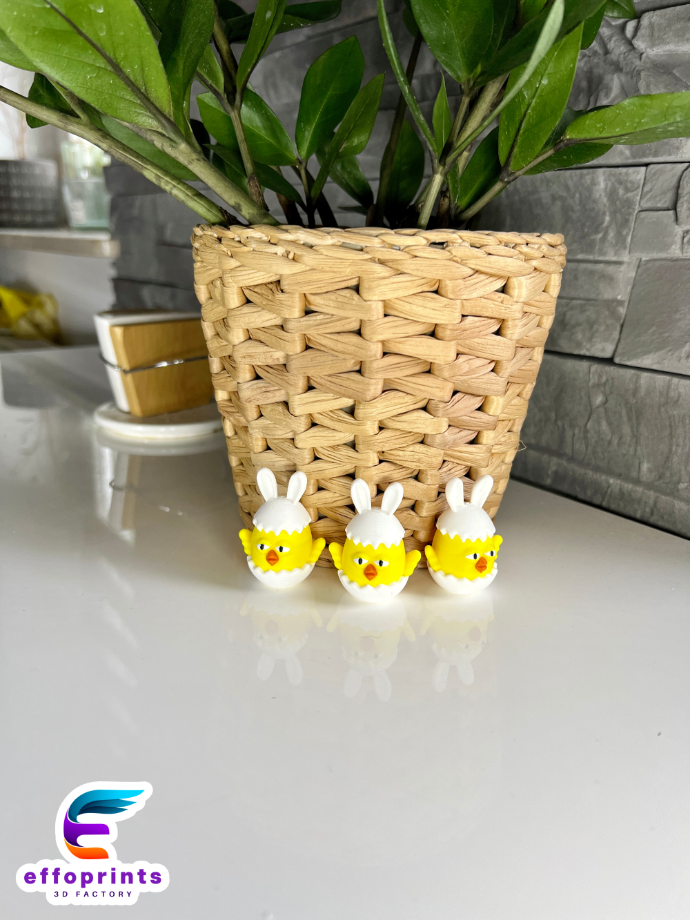 Miniatura 6 do modelo 3D Easter Chick Egg No Support