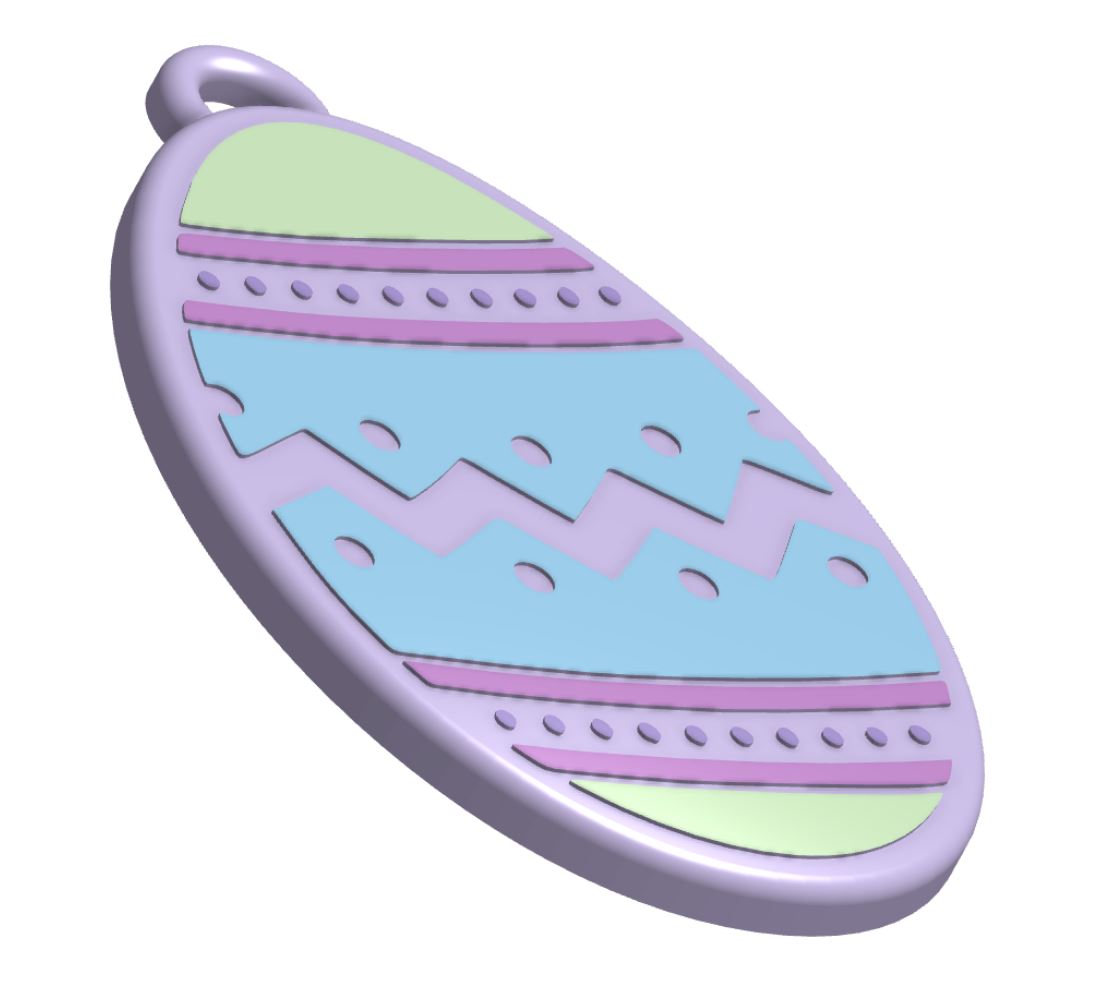 Easter Egg Keychain
