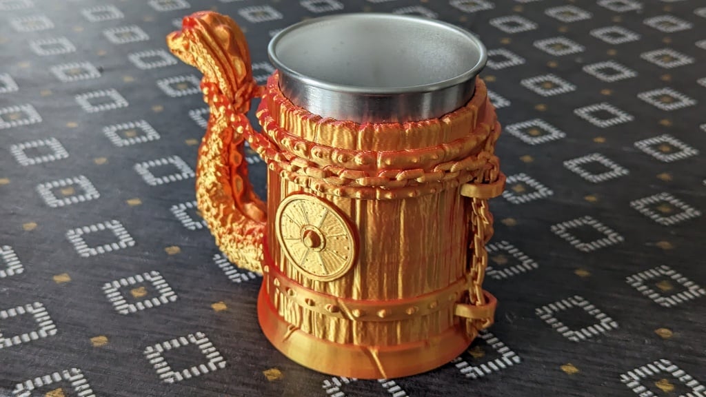 Miniatura 2 do modelo 3D Dragon mug/can holder