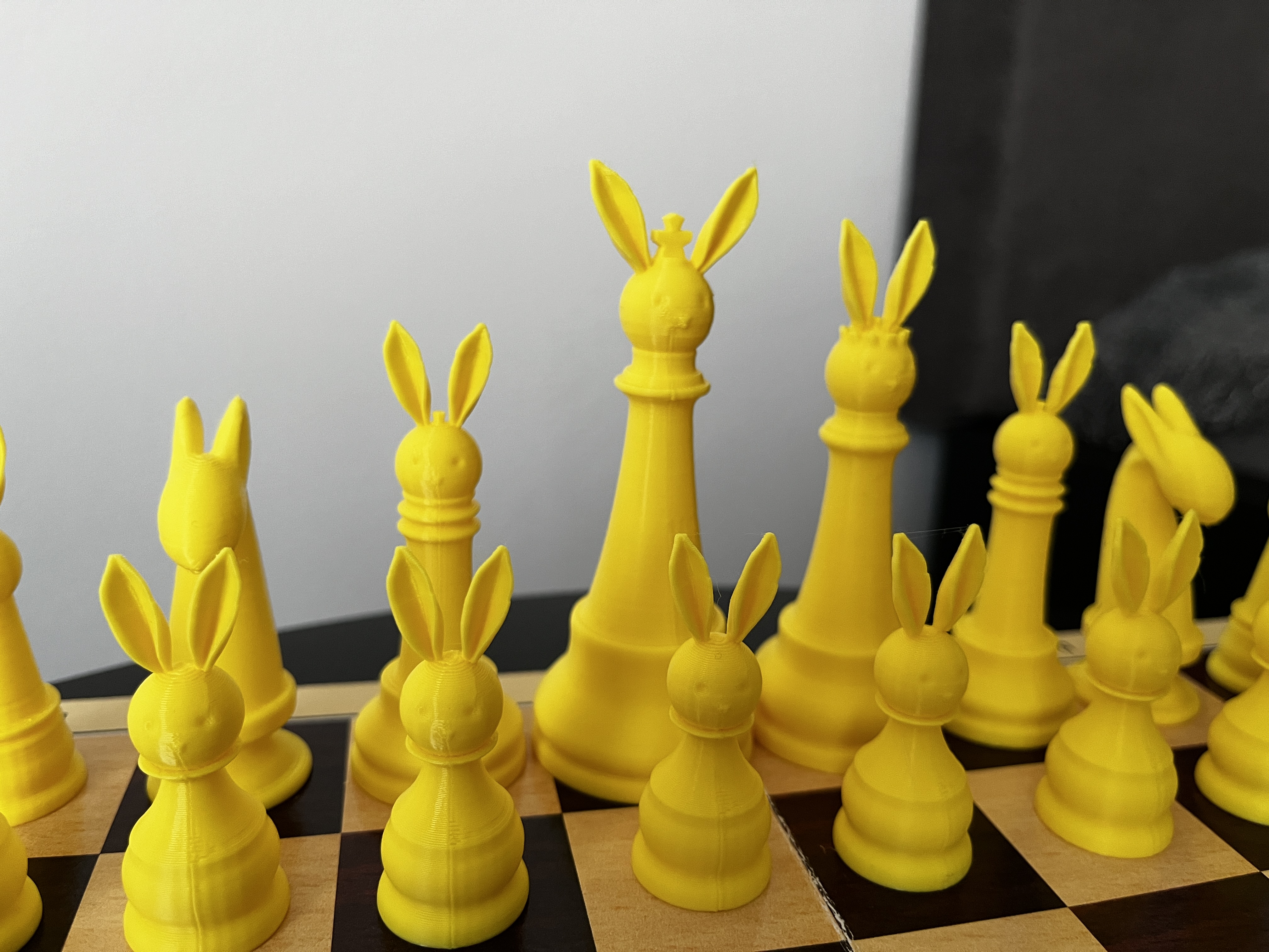 Miniatura 3 do modelo 3D Easter Bunny Chess Set