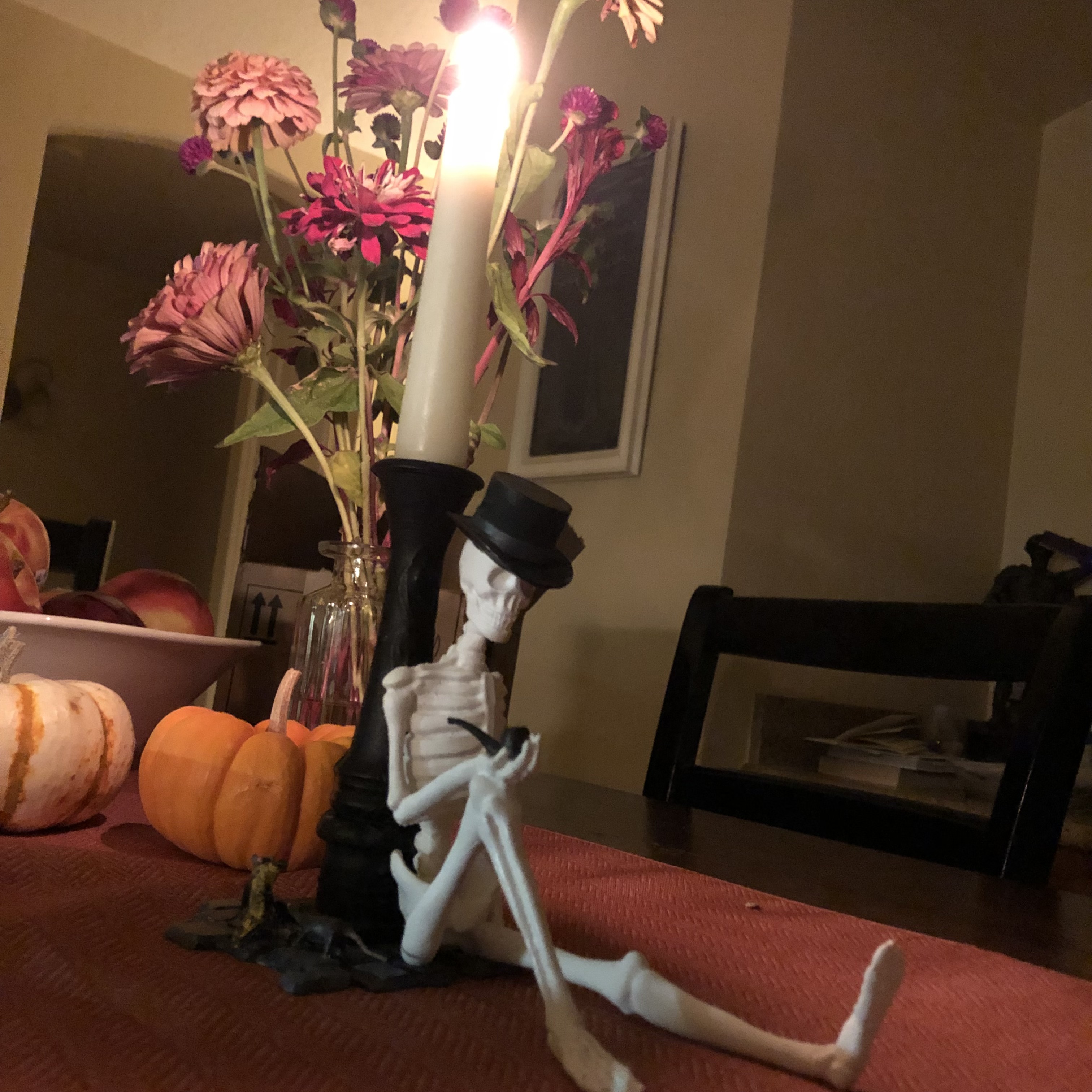 Skeleton Tramp Candlestick