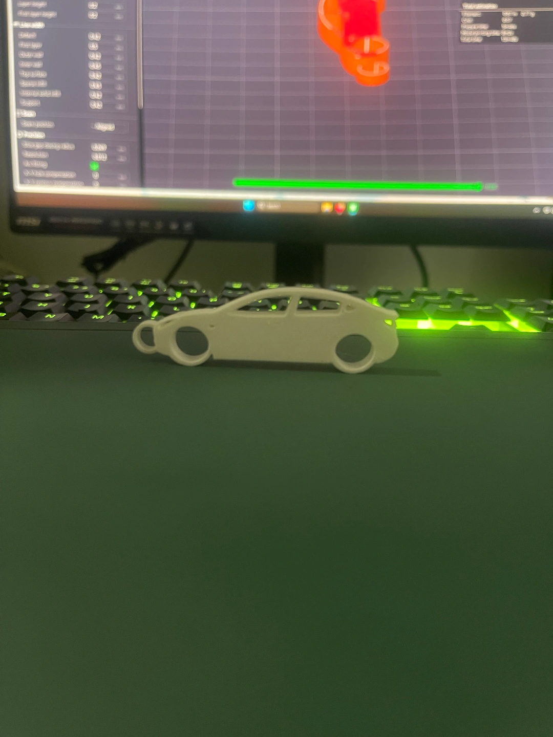 Miniatura 2 do modelo 3D Tesla Model 3 (Keychain)