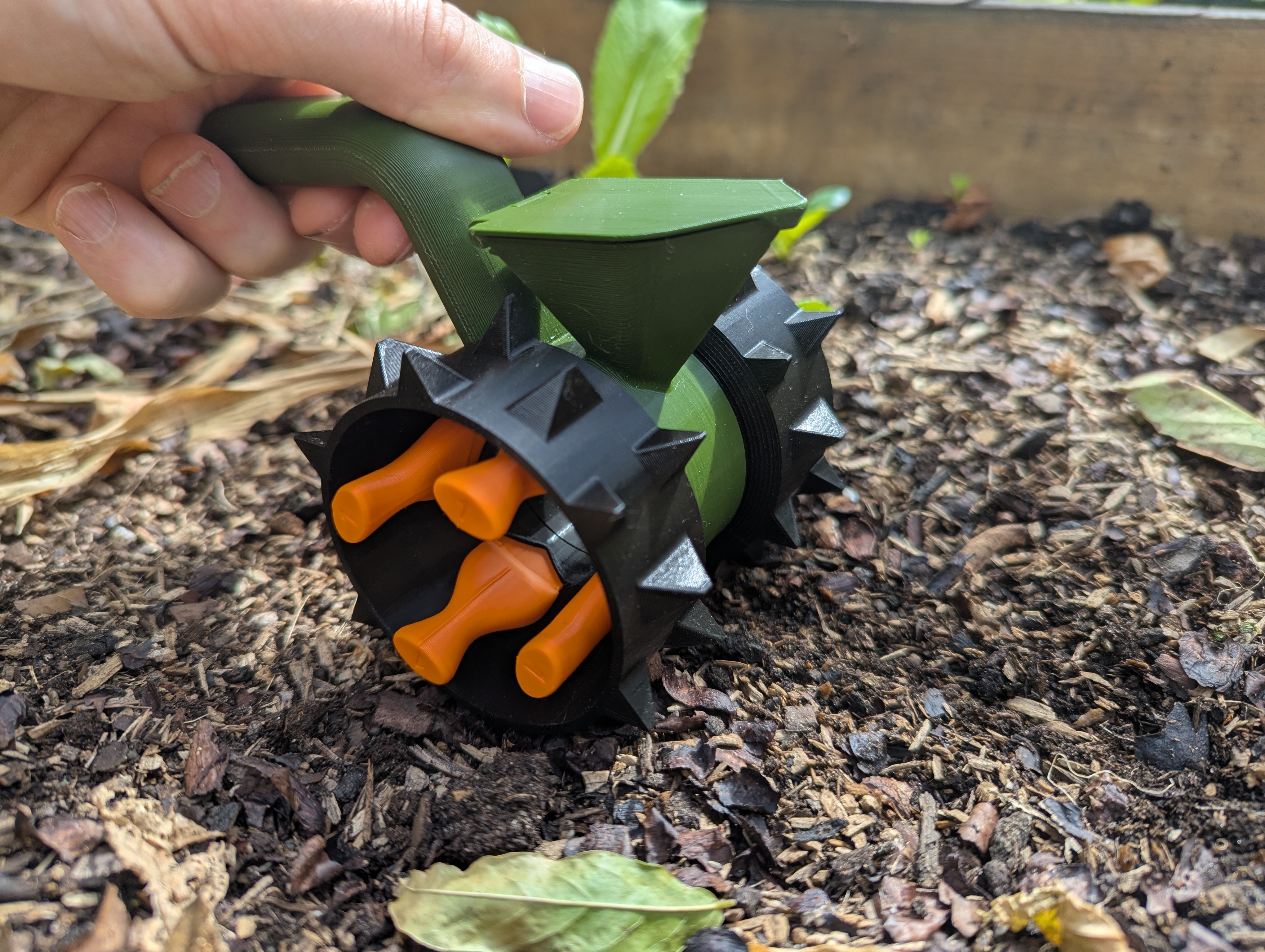 Seeder / seed roller for multiple seed sizes, fully printable (beta)