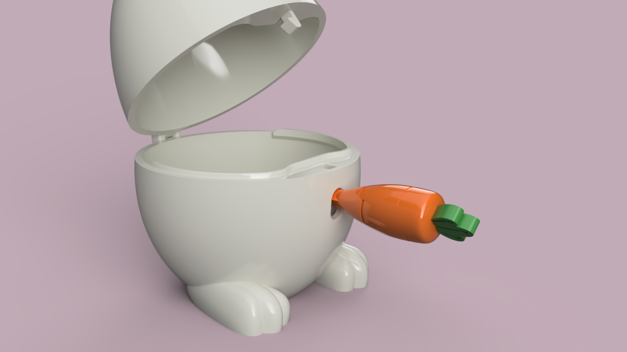 Miniatura 3 do modelo 3D Easter egg box (with a key lock)