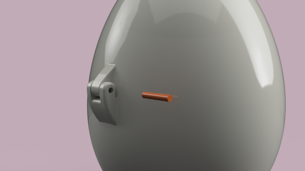 Miniatura 6 do modelo 3D Easter egg box (with a key lock)