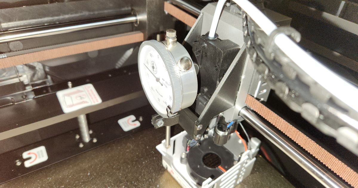 Qidi X Max 3 bed leveling dial indicator holder Harbor Freight by