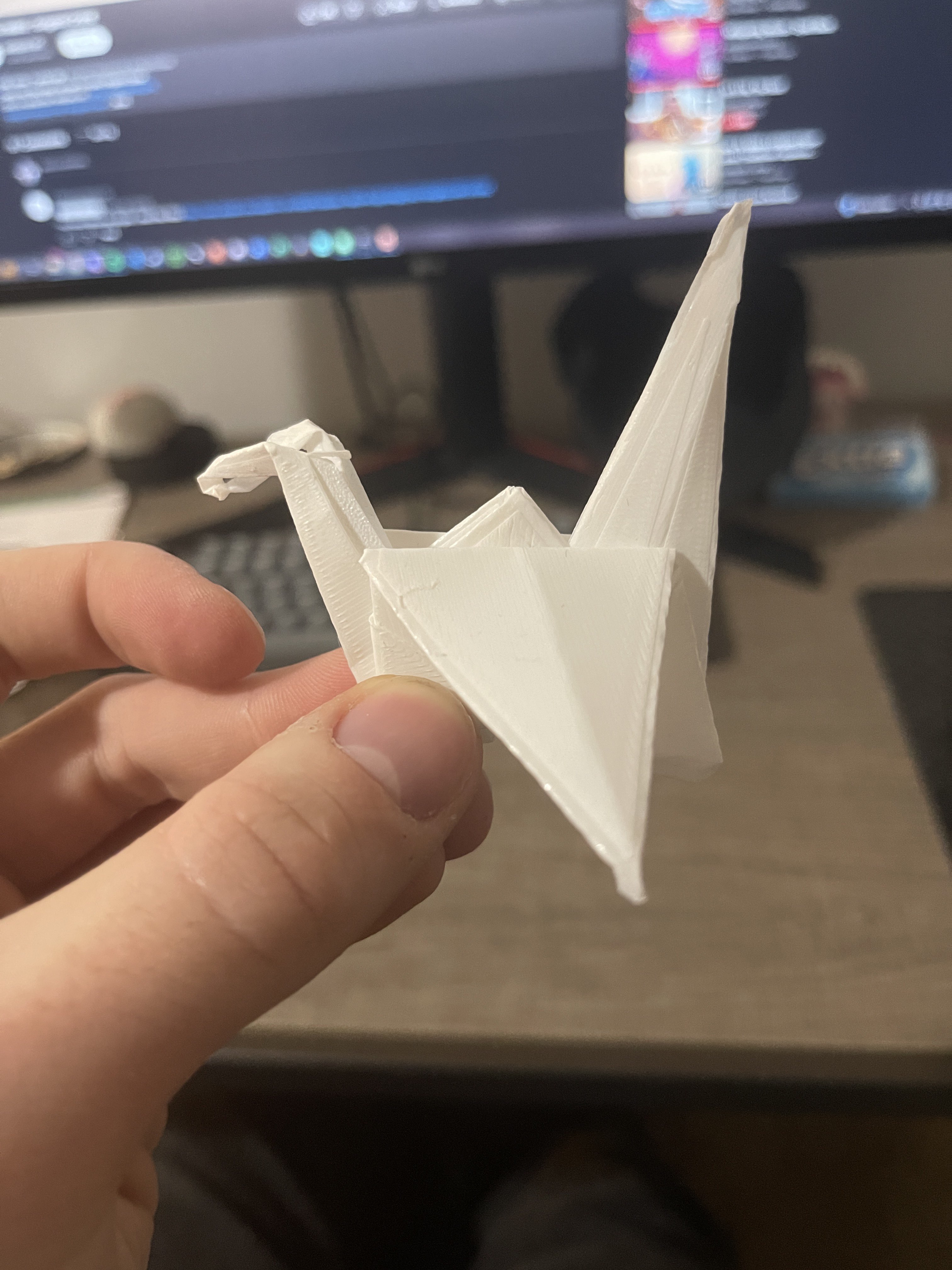 Foldable Origami Crane by ZachMckennedy | Download free STL model ...