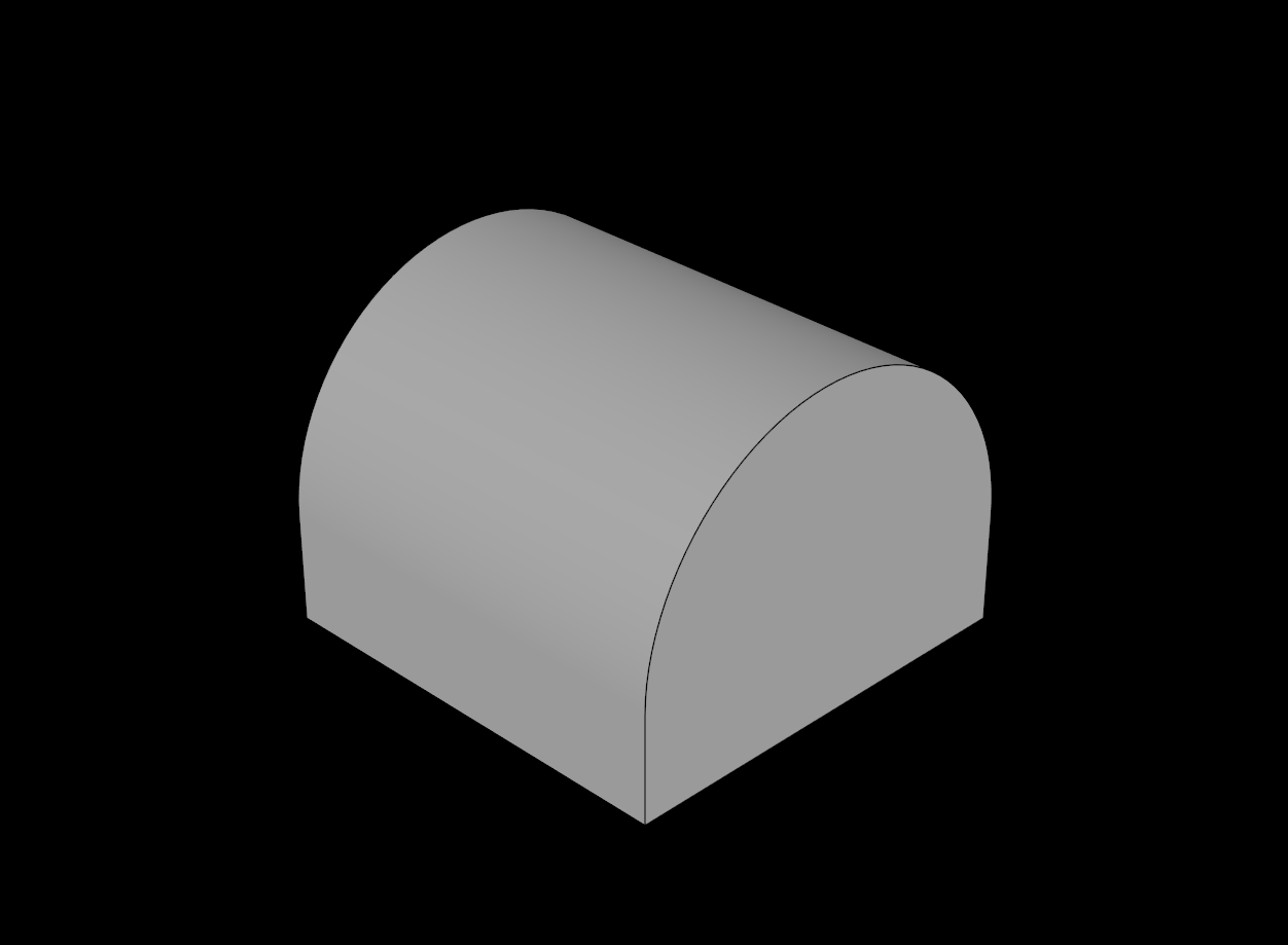 Lego Compatible (49307.dat) Brick  1 x  1 x  0.667 with Curved Top
