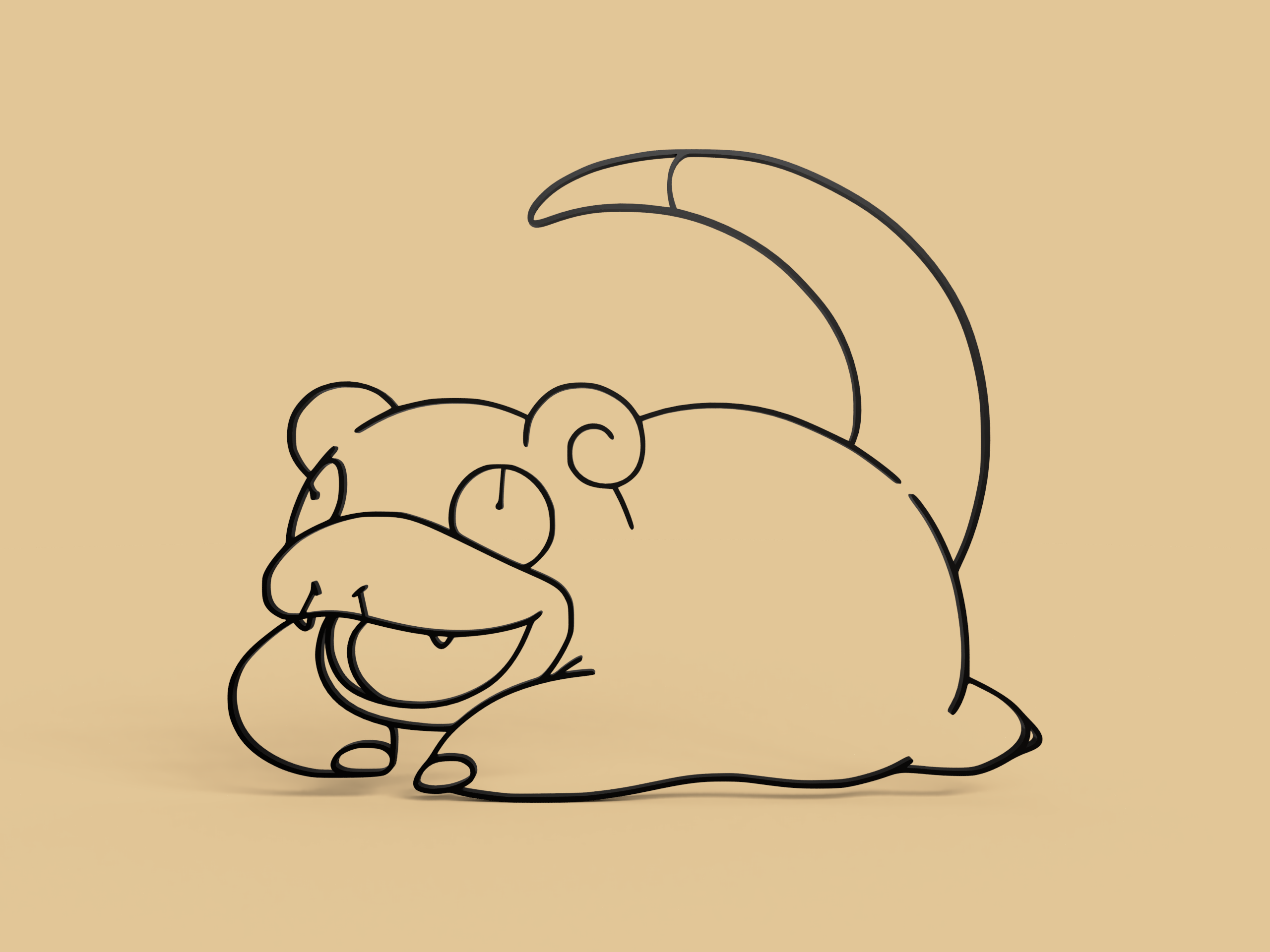 Slowpoke Wall Art