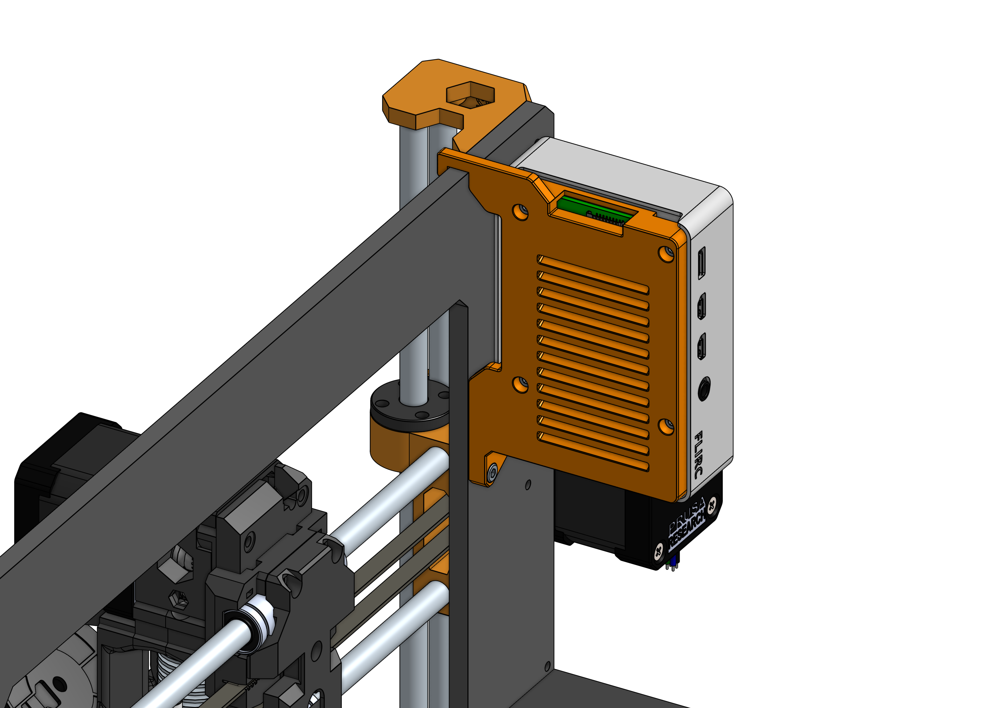 Flirc Raspberry Pi Case Mount For Prusa Mk3 Mk3s Mk35 By 6d6178 Download Free Stl Model 