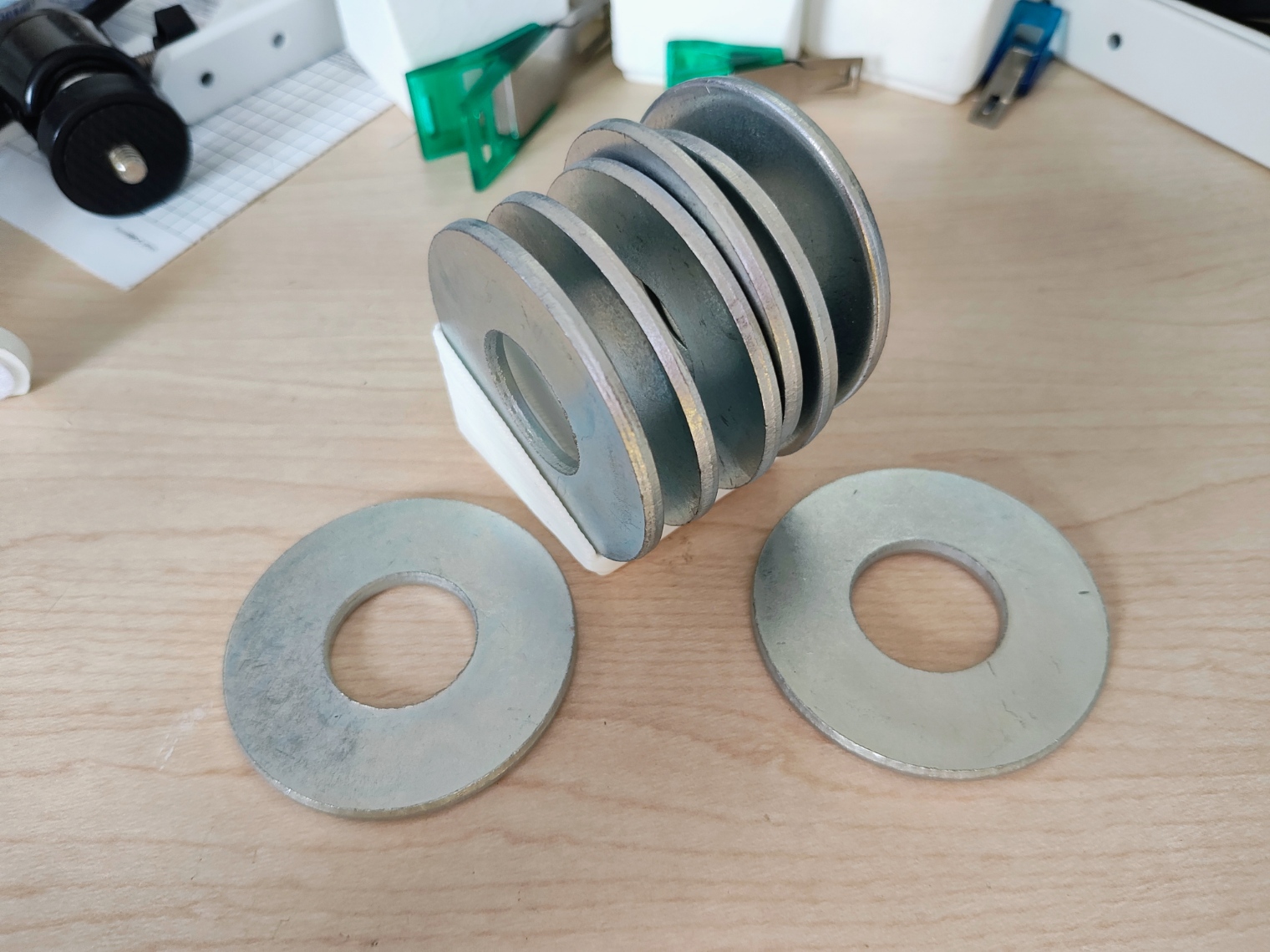 1x1 Gridfinity 8 Weighted Washer holder. (2in / 50mm)