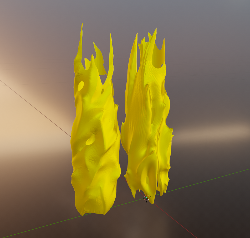 Stunt saber decorative flame