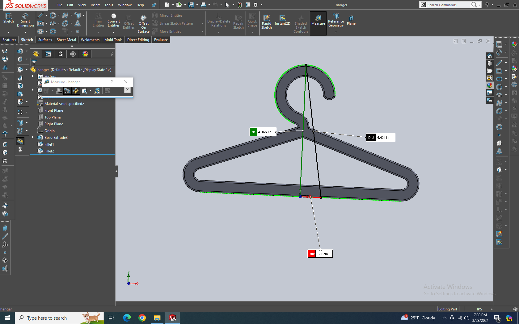 American doll hanger by brenden hofer | Download free STL model ...