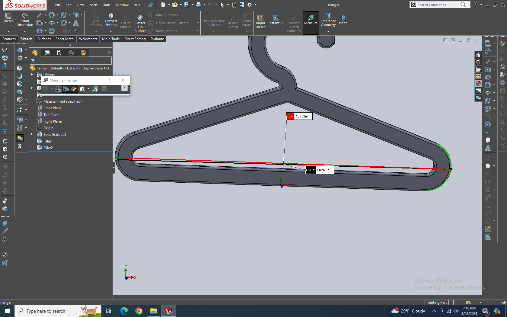 American doll hanger by brenden hofer | Download free STL model ...