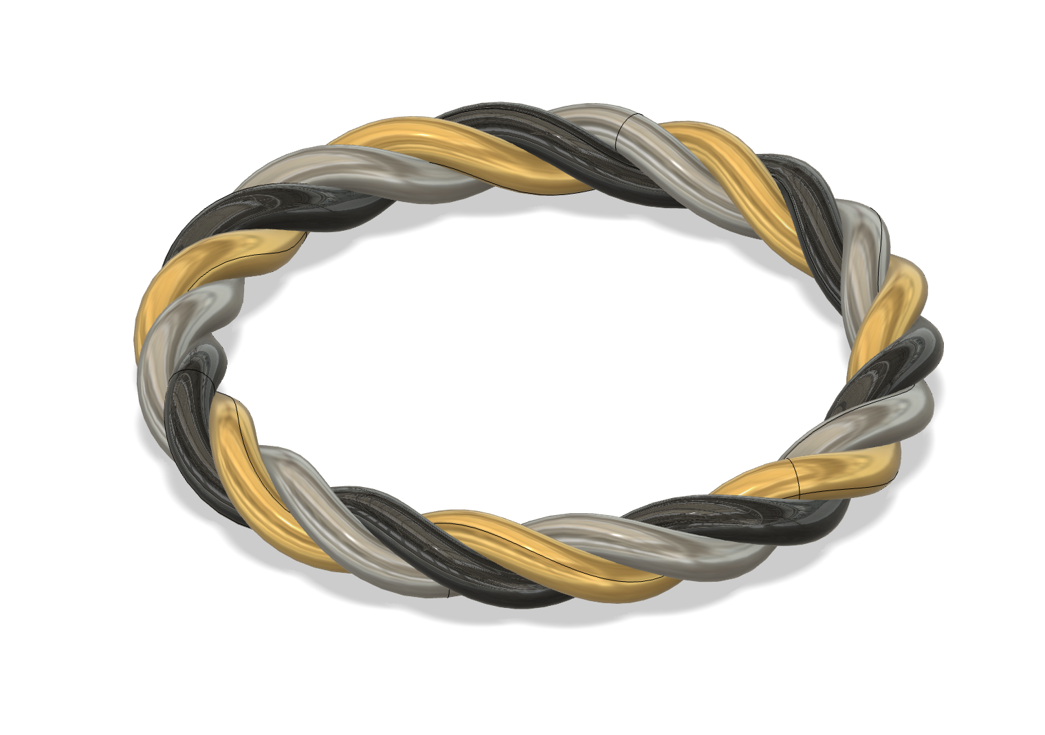 tricolor metal bracelet