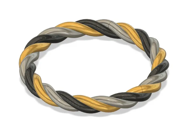 tricolor metal bracelet