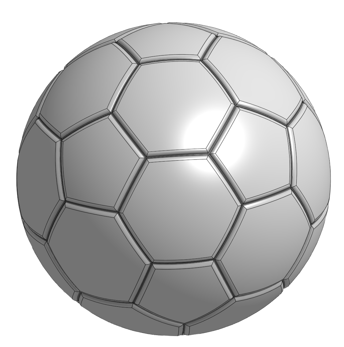 Football or Soccer ball by DamiRahman | Download free STL model ...