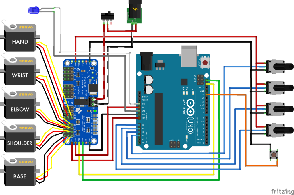 Compact Robot Arm (Arduino) - 3D Printed by Build Some Stuff | Download ...