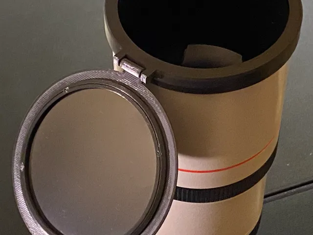 Solar filter holder for Canon EF400mm f5.6