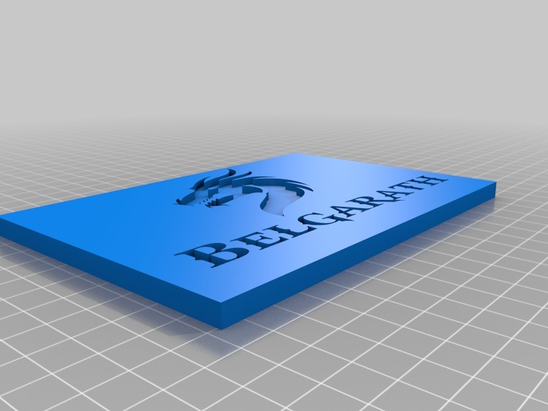 Belgarath Name Plate Dragon