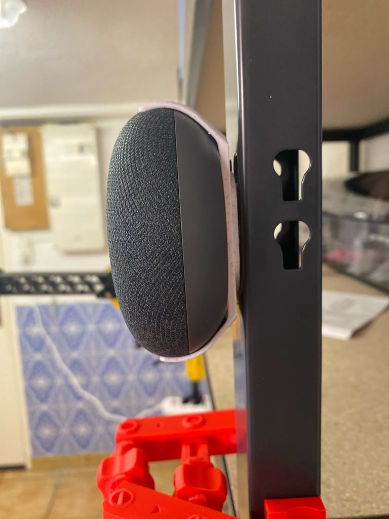 Google home/nest mini housing for axiome form garage shelf/ Support google home/nest mini pour étagère de garage axiome