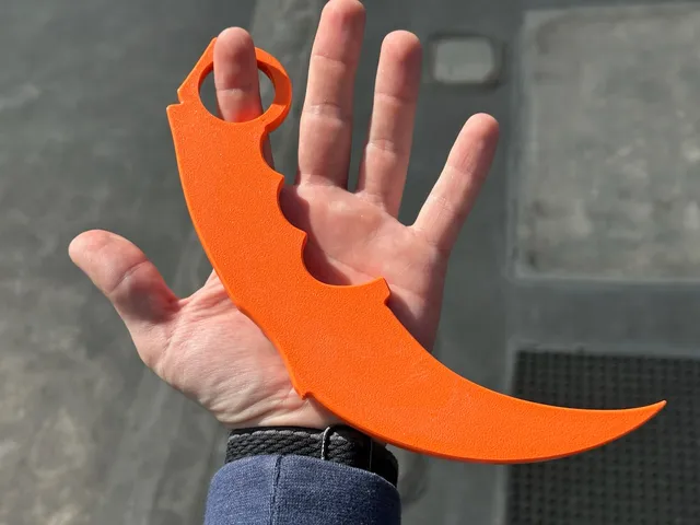 Airsoft Karambit Trainer - Dummy Knife - Easy to Print!