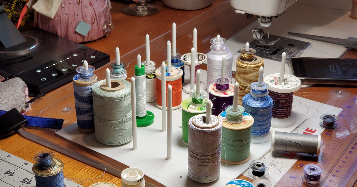 Sewing Thread Spool &amp; Bobbin Holder by Bob Loblaw | Download free STL ...