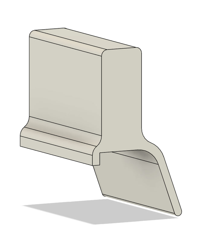 Miniatura 2 do modelo 3D Camera stand for displays with thin frames.