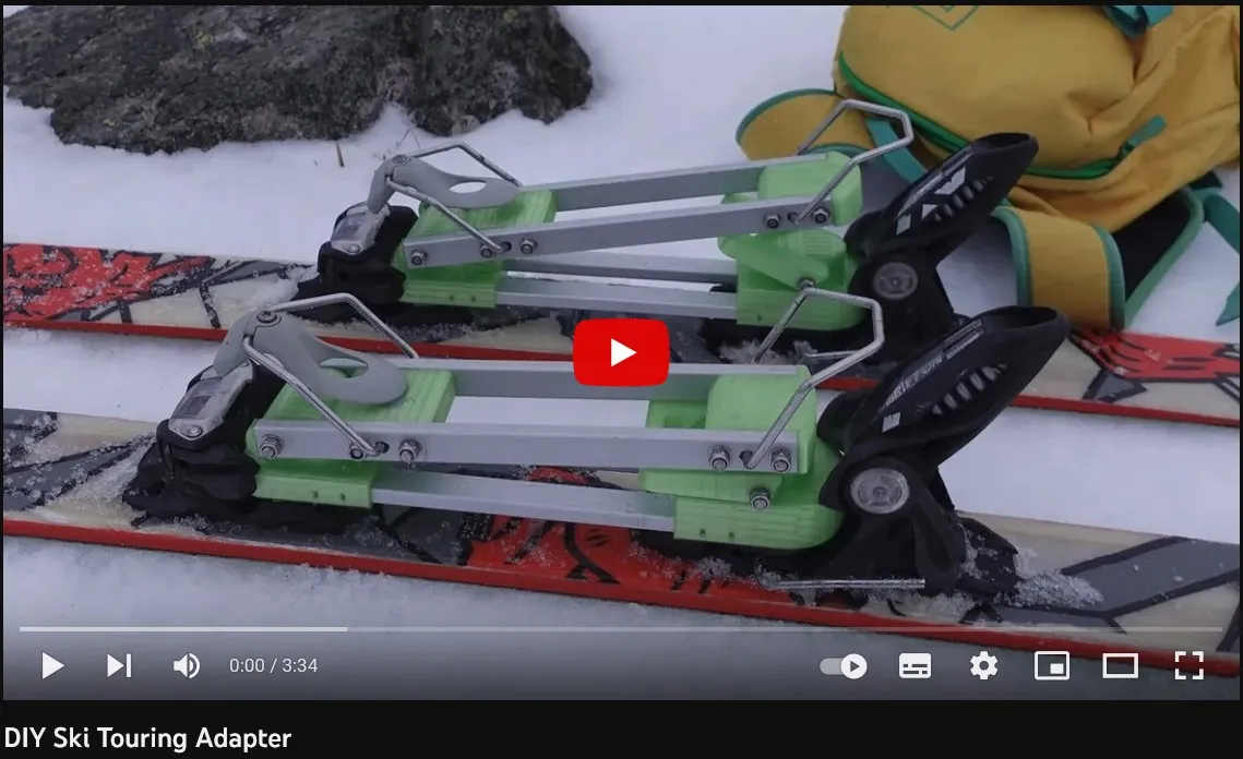 Ski Touring Adapter by pfuscher666 | Download free STL model