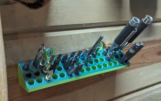 Bit holder - 48 bits, wall hanging