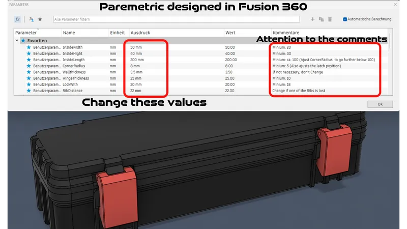 Rugged Storage Box (Parametric, Screwless) by RDesigns | Download free ...