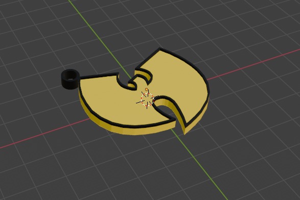 Wu tang logo keychain