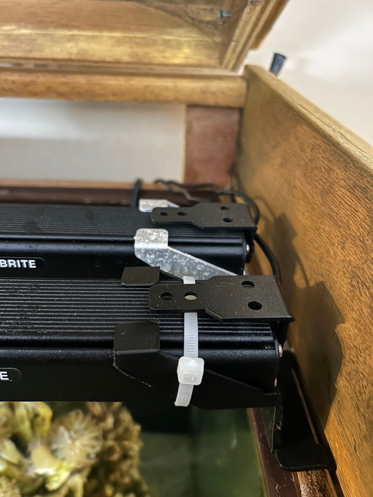 Fishtank light bracket