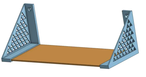 3D printable shelf ends for plywood by Asaultik Download free STL 3D printable shelf ends for plywood by Asaultik Download free STL