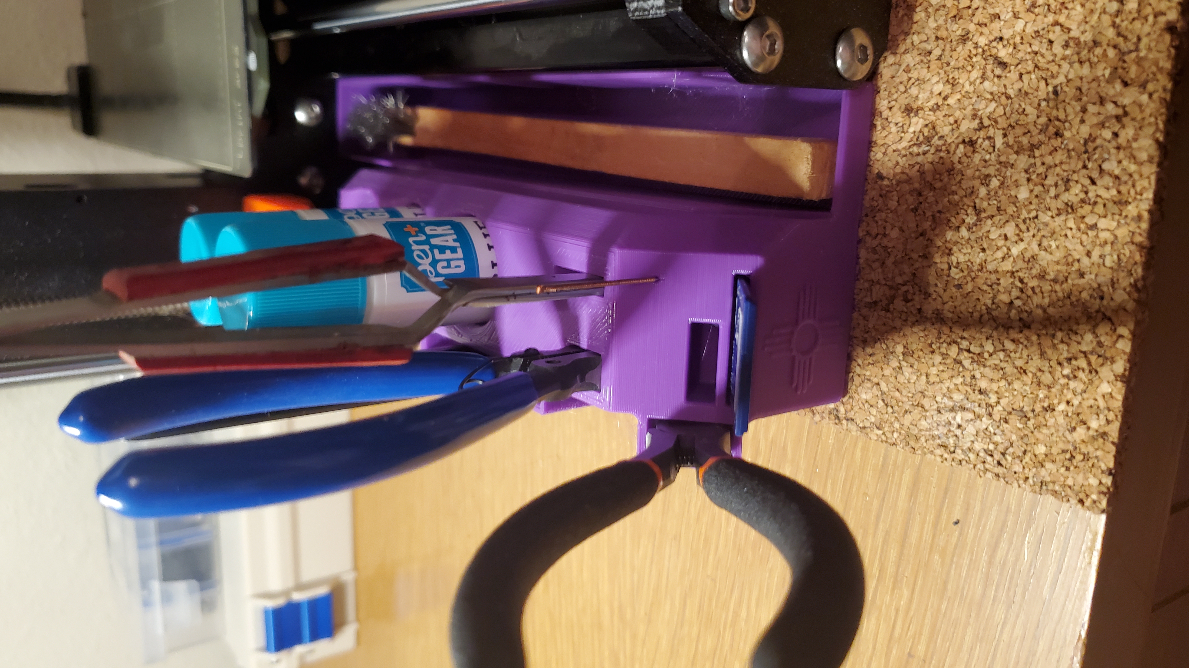Left Side Storage for Prusa MK3/4 3D model thumbnail