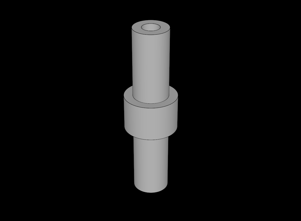 Lego Compatible (78258.dat) Bar  2L with Thick Stop and Pin Holes