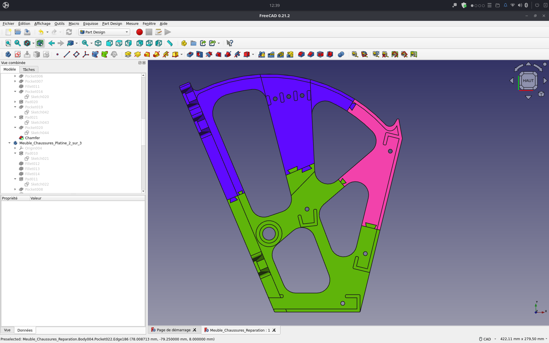 Redesigned bracket for shoes rack