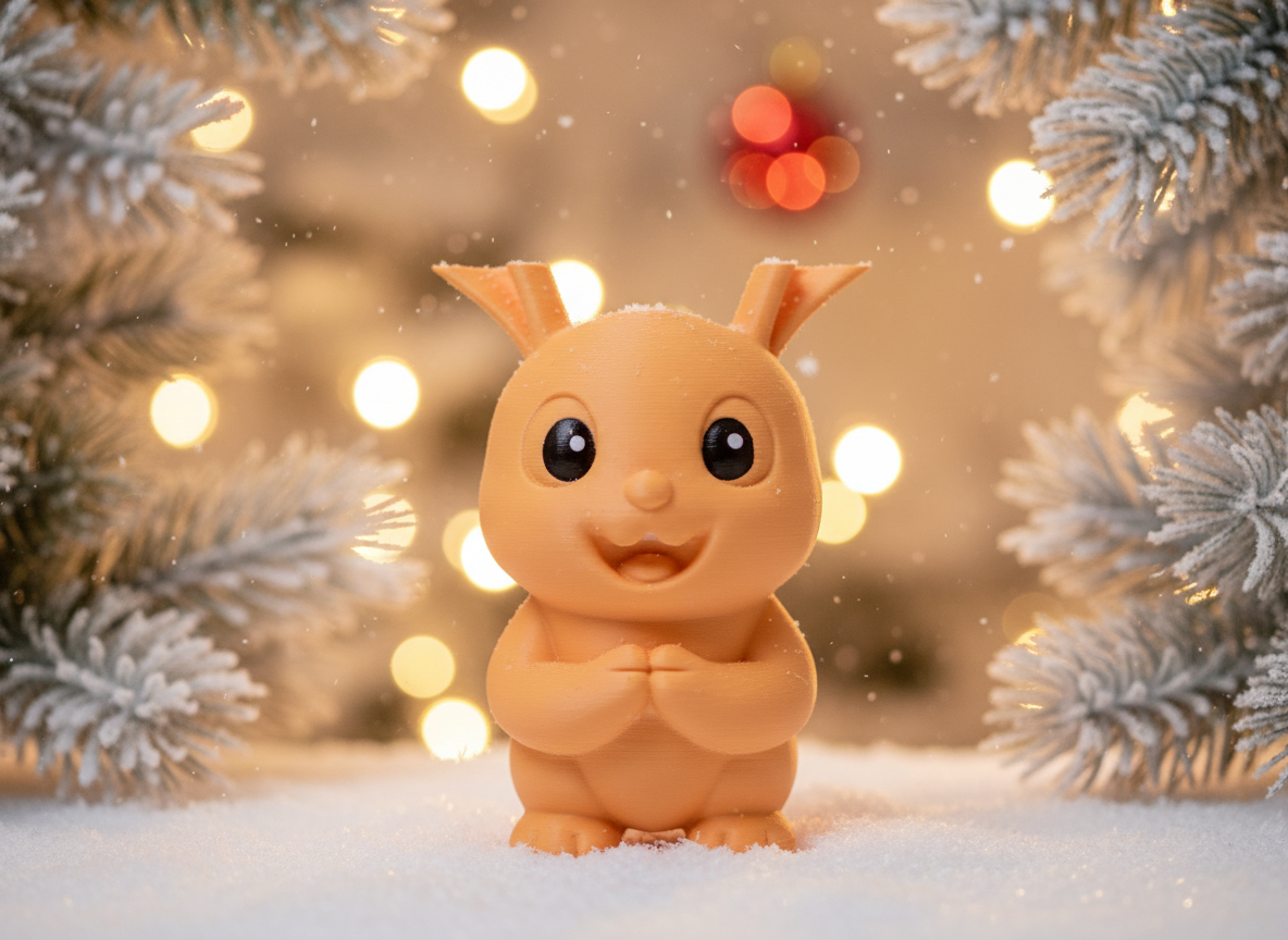 Praying Bunny Christmas Figurine