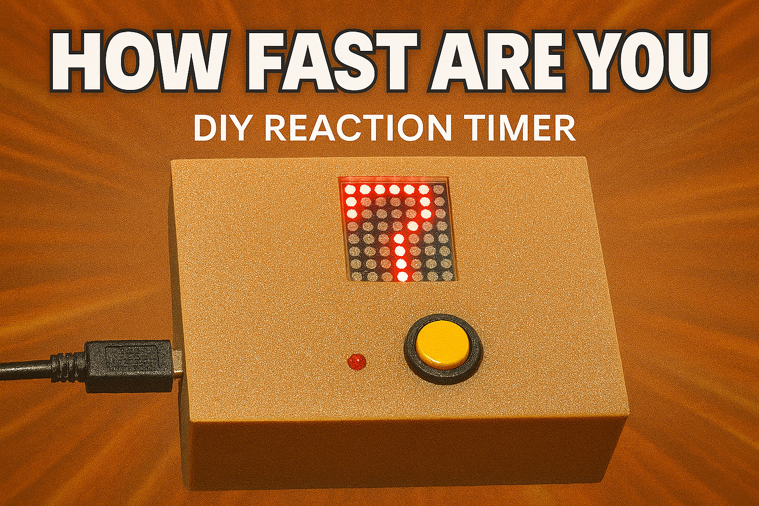 DIY Reaction Timer – Arduino MAX7219 Reflex Meter
