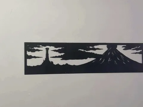 mordor sauron LOTR 2d decorative design 600x150mm printinplace