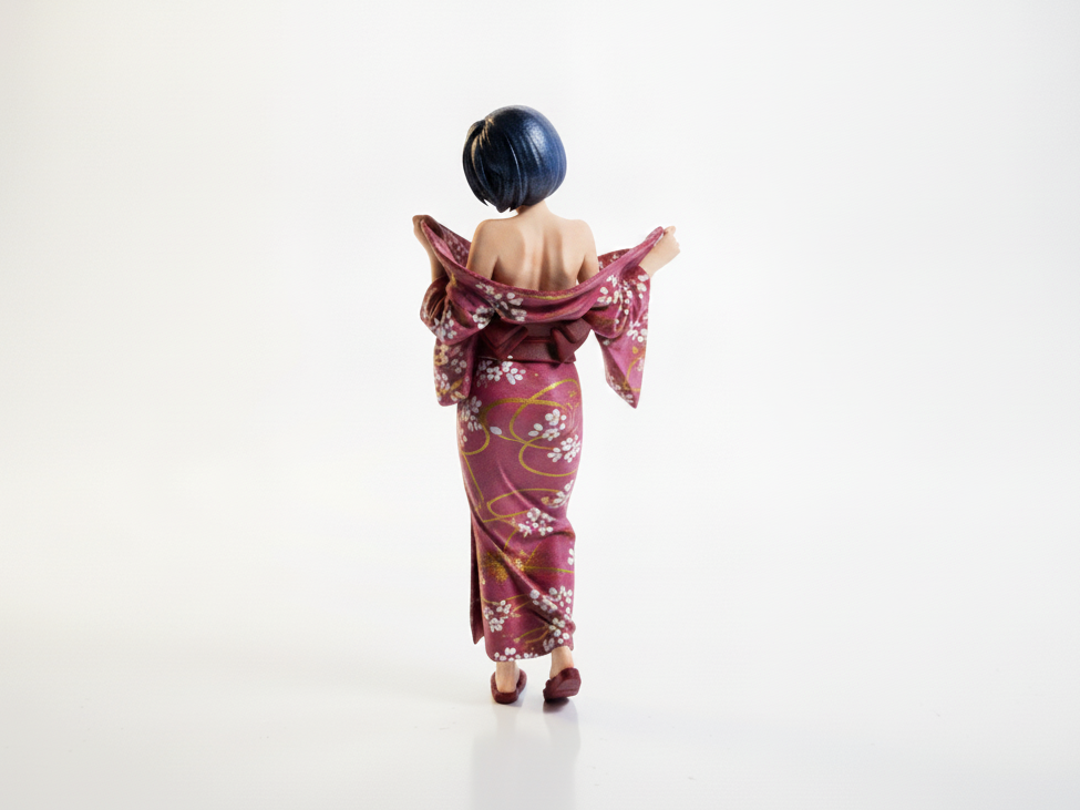 Lady Undressing Figurine Female Figure 3D Printable