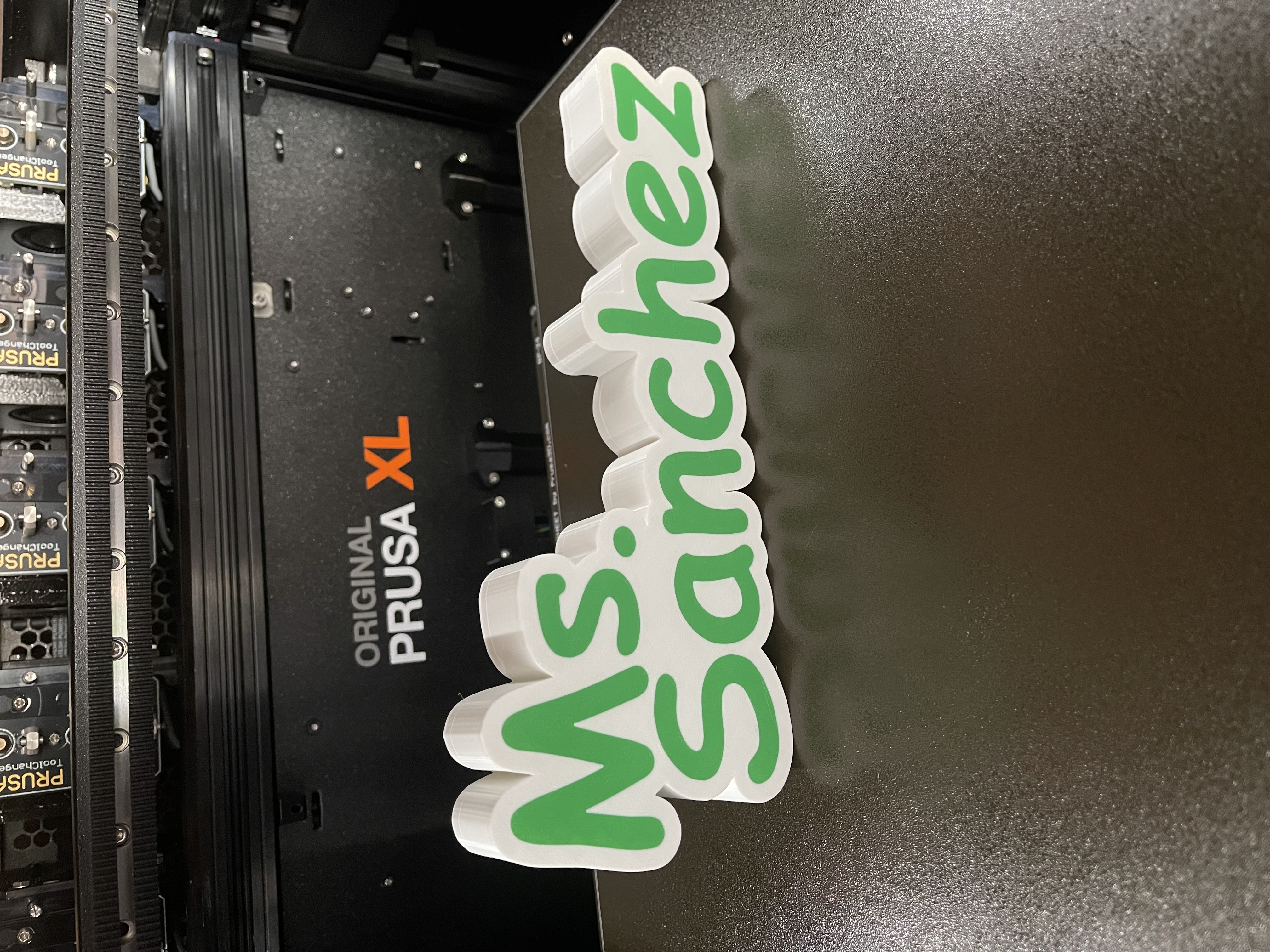 Name plate Ms. Sanchez